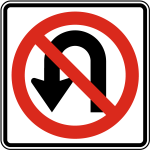 No U-Turn sign